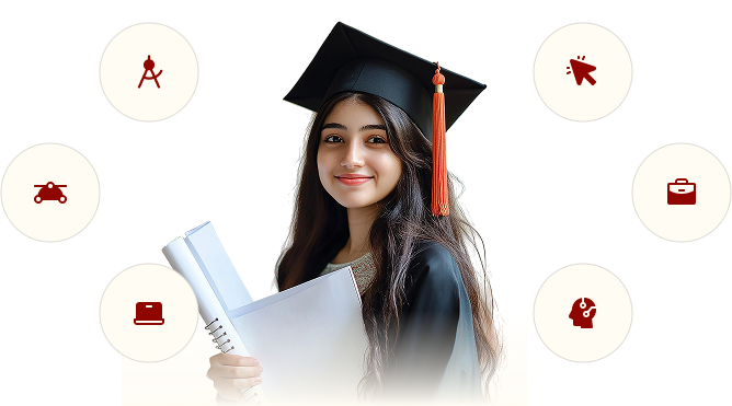 <h4>Career-Focused Courses</h4>
<p>We offer specialized programs in IT, Design, AI, Animation, and Business, all built to meet real-world job demands.</p>