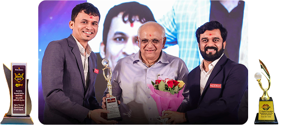 <h4>Awards, Recognitions & Certifications</h4>
<p>Recognized by NSDC, Skill India, award from Gujarat CM, Highest placement in south Gujarat award by Divyabhaskr and more with certificates that boost your resume</p>